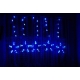 Svetelný záves hviezdy - 5 ks - 100 LED - modrá