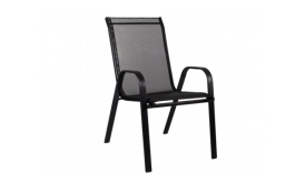 Záhradná stolička Ramada - čierna, 6 ks