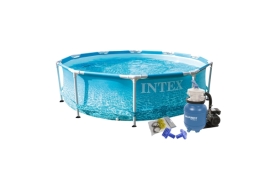 Bazén Florida 3,05x0,76 m s pieskovou filtráciou - motív BEACHSIDE