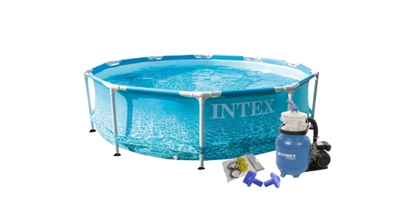 Intex | Bazén Florida 3,05x0,76 m s pieskovou filtráciou - motív BEACHSIDE | 19900114