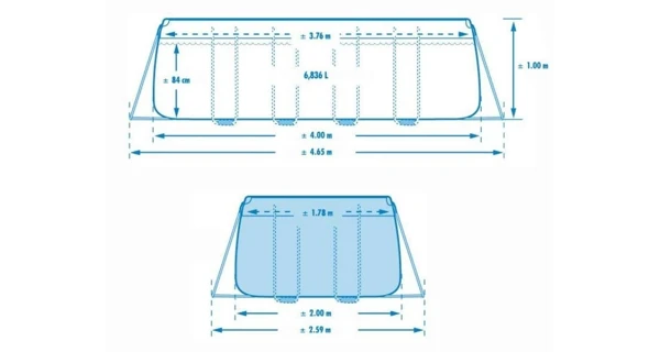 Bazén Florida Premium 2,00x4,00x1,00 m komplet + PF ProStar 3