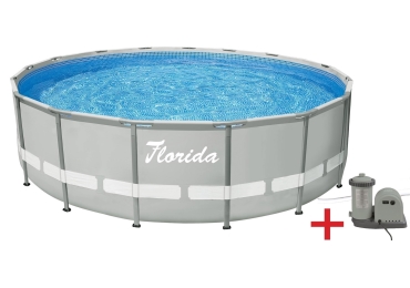 Bazén Florida Premium Florida Grey 4,88 x 1,22 m s kartušovou filtráciou