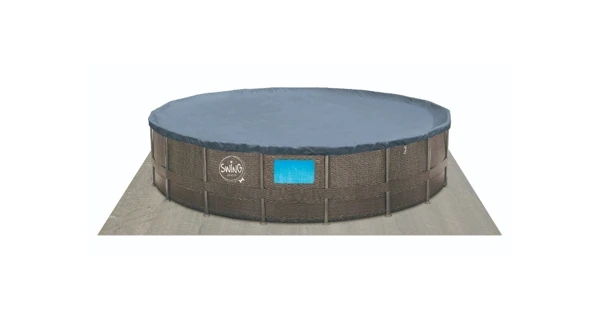 Bazén Florida SWING 4,57x1,22 m s kartušovou filtráciou a príslušenstvom - motív HNEDÝ RATAN + okno