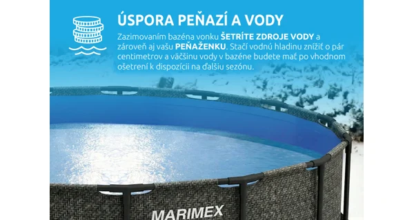 Bazén Marimex Florida 3,05 x 0,76 m bez príslušenstva - motív RATAN