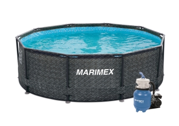 Bazén Marimex Florida 3,05 x 0,91 m s pieskovou filtráciou - motív RATAN