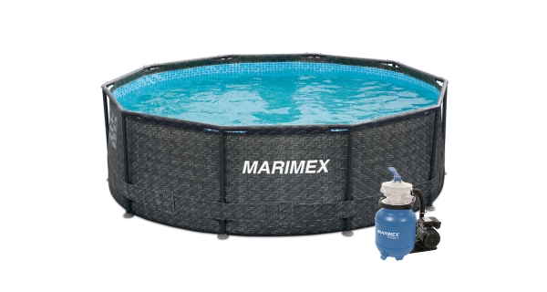 Bazén Marimex Florida 3,05 x 0,91 m s pieskovou filtráciou - motív RATAN
