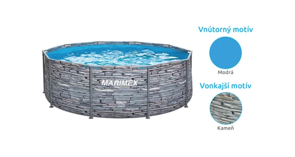Bazén Marimex Florida 3,05x0,91 m bez príslušenstva - motív KAMEŇ