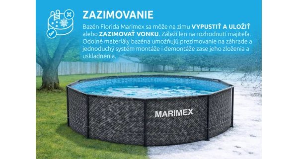 Bazén Marimex Florida 3,05x0,91 m bez príslušenstva - motív RATAN