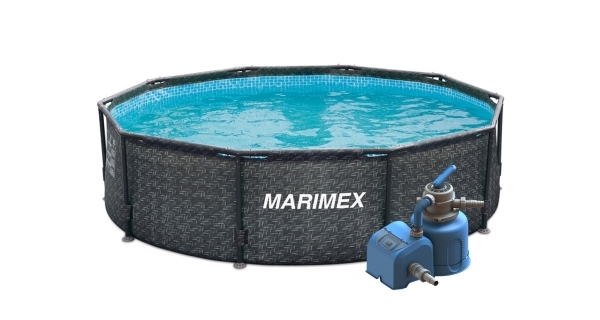 Bazén Marimex Florida 3,05x0,91 m s pieskovou filtráciou - motív RATAN
