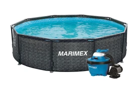 Bazén Marimex Florida 3,05x0,91 m s pieskovou filtráciou - motív RATAN