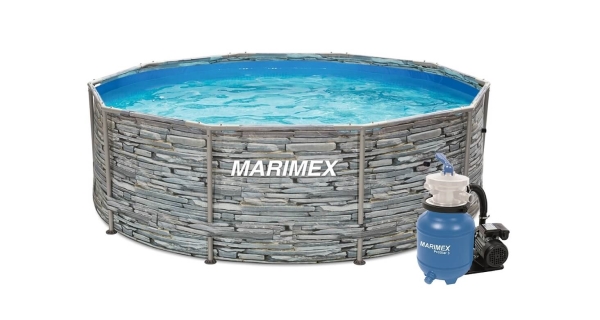 Bazén Marimex Florida 3,05x0,91 m s pieskovou filtráciou ProStar 3 - motív KAMEŇ