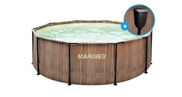 Bazén Marimex Florida 3,05x0,91 m so zabudovaným skimmerom - motív TEAK