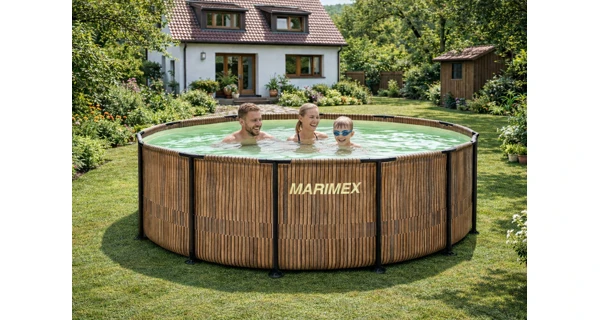 Bazén Marimex Florida 3,05x0,91 m so zabudovaným skimmerom - motív TEAK