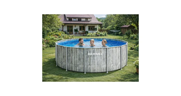 Bazén Marimex Florida 3,05x0,91 m so zabudovaným skimmerom - ŠEDÉ DREVO
