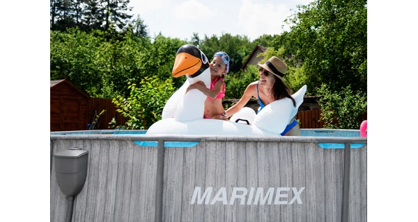 Bazén Marimex Florida 3,05x0,91 m so zabudovaným skimmerom - ŠEDÉ DREVO