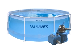 Bazén Marimex Florida 3,05x0,91m s pieskovou filtráciou - motív transparentný