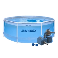 Bazén Marimex Florida 3,05x0,91m s pieskovou filtráciou - motív transparentný