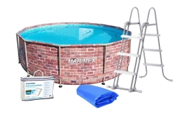 Bazén Marimex Florida 3,66 x 0,99m bez filtrácie + príslušenstvo - motív TEHLA