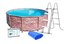 Bazén Marimex Florida 3,66 x 0,99m bez filtrácie + príslušenstvo - motív TEHLA