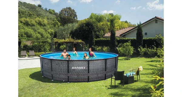 Bazén Marimex Florida 3,66 x 1,22 m s pieskovou filtráciou - motív RATAN