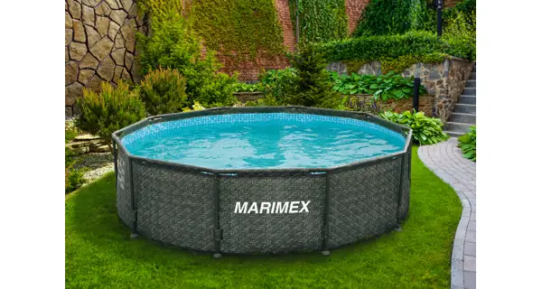 Bazén Marimex Florida 3,66 x 1,22 m s pieskovou filtráciou - motív RATAN
