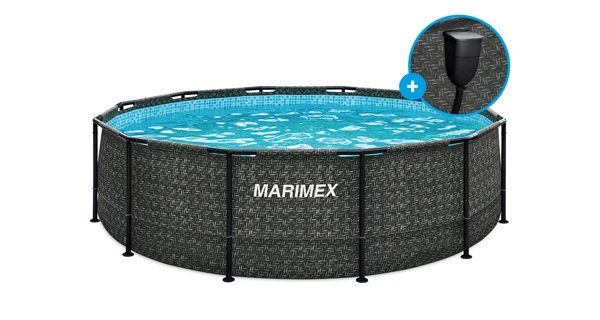 Bazén Marimex Florida 3,66x0,99 m so zabudovaným skimmerom - motív RATAN