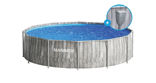 Bazén Marimex Florida 3,66x0,99 m so zabudovaným skimmerom - ŠEDÉ DREVO