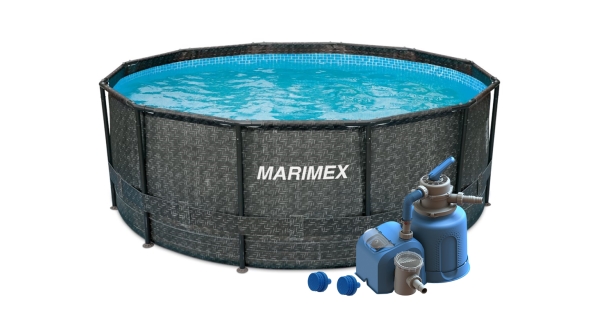 Bazén Marimex Florida 3,66x1,22 m s pieskovou filtráciou - motív RATAN