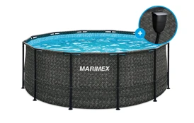 Bazén Marimex Florida 3,66x1,22 m so zabudovaným skimmerom - motív RATAN