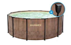 Bazén Marimex Florida 3,66x1,22 m so zabudovaným skimmerom - motív TEAK