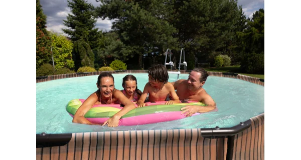 Bazén Marimex Florida 3,66x1,22 m so zabudovaným skimmerom - motív TEAK