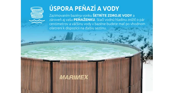 Bazén Marimex Florida 3,66x1,22 m so zabudovaným skimmerom - motív TEAK (model 2025)