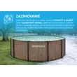 Bazén Marimex Florida 3,66x1,22 m so zabudovaným skimmerom - motív TEAK (model 2025)