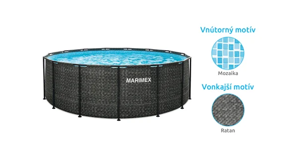 Bazén Marimex Florida 4,57x1,32 m bez príslušenstva - motív RATAN
