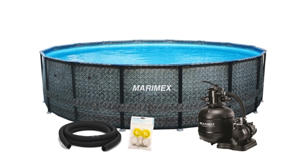 Bazén Marimex Florida 4,57x1,32 m s pieskovou filtráciou a príslušenstvom - motív RATAN