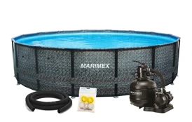Bazén Marimex Florida 4,57x1,32 m s pieskovou filtráciou a príslušenstvom - motív RATAN