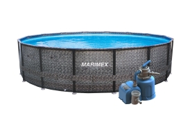Bazén Marimex Florida 4,57x1,32 m s pieskovou filtráciou - motív RATAN
