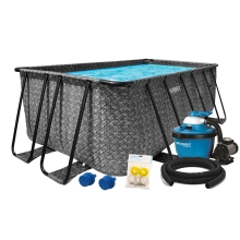 Bazén Marimex Florida Premium 2,15x4,00x1,22 m s pieskovou filtráciou a príslušenstvom - motív RATAN
