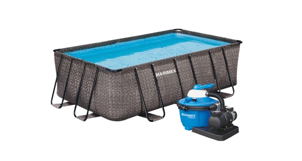 Bazén Marimex Florida Premium 2,15x4,00x1,22m s pieskovou filtráciou - motív RATAN