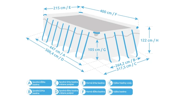 Bazén Marimex Florida Premium 2,15x4,00x1,22m s pieskovou filtráciou - motív RATAN