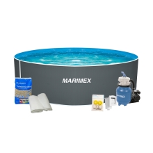 Bazén Marimex Orlando 3,05x0,91 m s pieskovou filtráciou a príslušenstvom - motív šedý