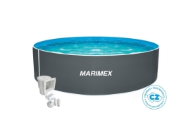 Bazén Marimex Orlando 3,05x0,91 m s príslušenstvom - motív šedý