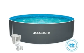 Bazén Marimex Orlando 3,05x0,91 m s príslušenstvom - motív šedý