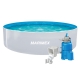 Bazén Marimex Orlando 3,66x0,91 m s pieskovou filtráciou a príslušenstvom - motív biely