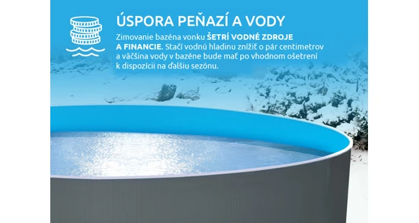 Bazén Marimex Orlando 3,66x0,91 m s pieskovou filtráciou a príslušenstvom - motív biely