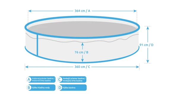 Bazén Marimex Orlando 3,66x0,91m s pieskovou filtráciou ProStar 4 s príslušenstvom