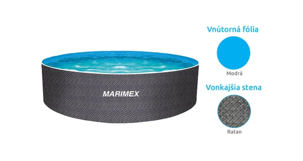 Bazén Marimex Orlando 3,66x1,22 m bez filtrácie- motív RATAN