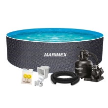 Bazén Marimex Orlando 3,66x1,22 m s pieskovou filtráciou a príslušenstvom - motív RATAN