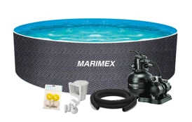 Bazén Marimex Orlando 3,66x1,22 m s pieskovou filtráciou a príslušenstvom - motív RATAN