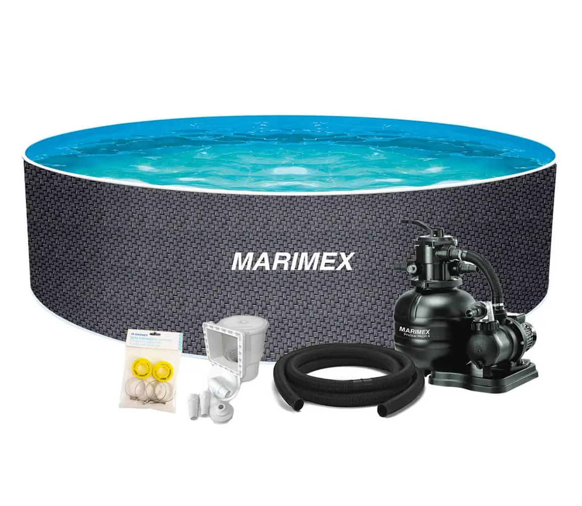 Marimex | Bazén Marimex Orlando 3,66x1,22 m s pieskovou filtráciou a príslušenstvom - motív RATAN | 19900127